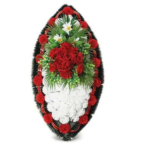 Ритуальный венок из искусственных цветов Заказной №26 Ритуальный венок из искусственных цветов Заказной №26test54